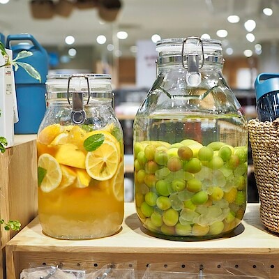 果実酒瓶セット 楽天市場】タケヤ 果実酒びん S型 スリム 2.1L みどり ｜ 果実酒